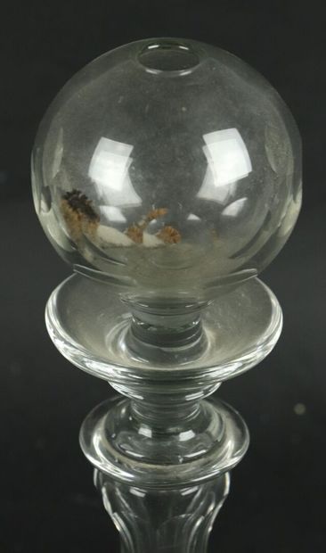 null Lampe de dentellière en cristal.

XIXème siècle.

H_28 cm