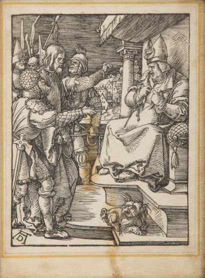 null Albrecht DÜRER (1471-1528), after.

Christ before Pilate.

Pilate washing his...