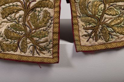 null Mantle with rich embroidered decoration of flowering branches.

Missing the...