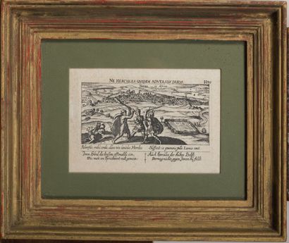 null Deux vues africaines, Tunis et Alger.

Gravures sur bois.

XVIIème siècle.

H_12...