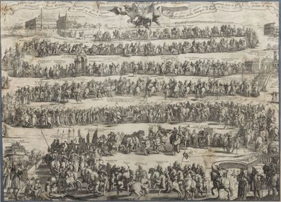  Giovanni Girolamo FREZZA (1659-1741). 
Stampa di RomeSolenne cavalcata fatta nel...