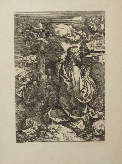 null Albrecht DÜRER (1471-1528), d'après.

Le Christ au jardin des oliviers.

Gravure...