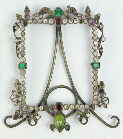 null Set of small frames including: a frame in enamels in the style of Limoges of...