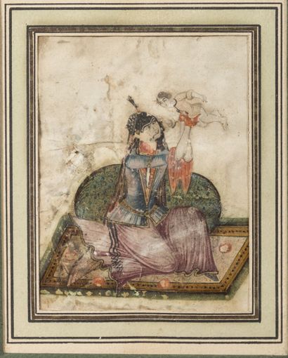null PERSIA.

Miniature representing a princess playing with dolls.

H_12,5 cm L_9,5...