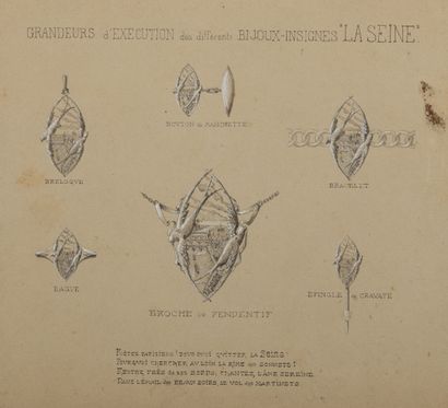 null Ecole française d'époque Art Nouveau.

Projets pour les 1-Bijoux et pierres...