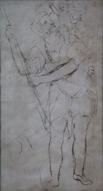 null Ecole du XVIIème ou du début du XVIIIème siècle.

Saint Christophe.

Dessin...