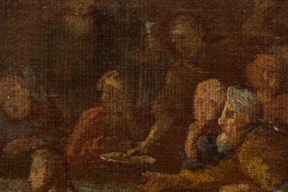 null Ecole française vers 1680.

Le repas chez Simon.

Huile sur toile, esquisse.

H_19,5...