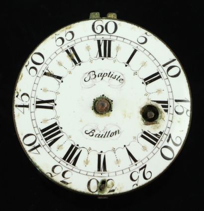 null Deux boitiers de montre et un mouvement du XVIIIème siècle, l'un des boitiers...