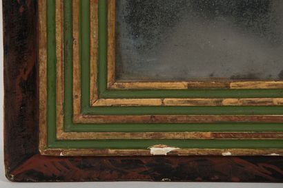 null Miroir à cannelures en bois relaqué et doré.

Fin du XVIIIème siècle.

H_81...