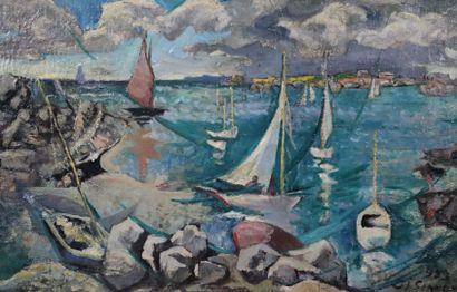null Louis SIMON (1892-1960).

Brignogan, Finistère.

Huile sur toile, signée en...