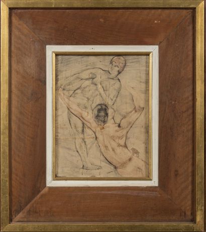 null Georges CRESSON (1896-1978).

The swimmers.

Drawing with the wash, signed of...