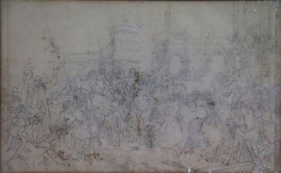 null François GÉRARD (1770-1837), after.

Entry of Henri IV in Paris, March 22, 1594.

Pencil...