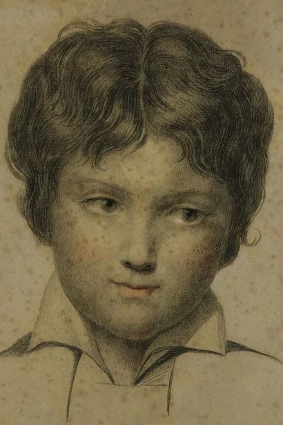 null French school of the beginning of the XIXth century.

Portrait of a young boy.

Pencil...