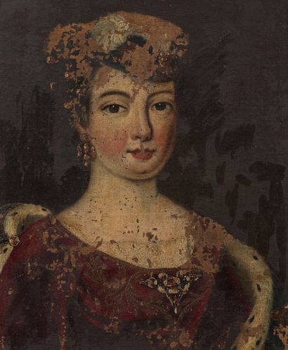 null Ecole française vers 1700.

Portrait de femme à la parure.

Huile sur toile...