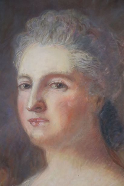 null Ecole française de la fin du XIXème siècle.

Portrait de femme.

Pastel sur...