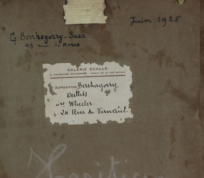 null Gabrielle BERRHAGORRY-SUAIR (1873-?).

Oeillets.

Huile sur carton, signée en...
