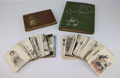 null Important ensemble de cartes postales anciennes, dont une partie en album, sur...