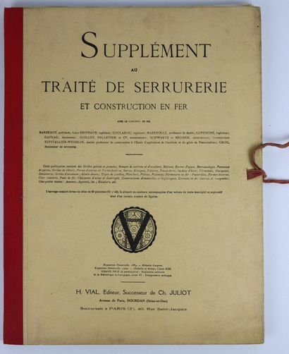 null Traité de Serrurerie et construction en fer, ainsi que le Supplément au traité.

Paris,...