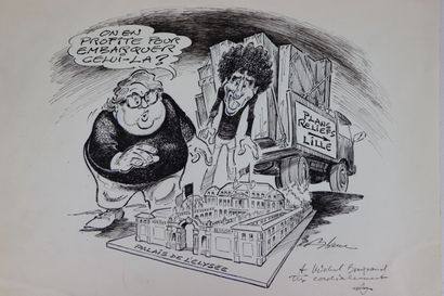 null Henry BLANC (1921).

Caricature politique, Pierre Maurois et Jack Lang

Dessin...