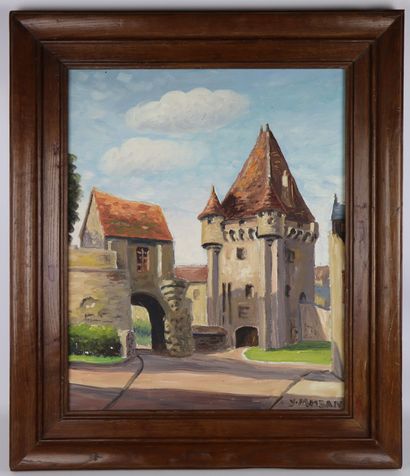 null Yves MOISAN (1908-1976).

La Porte du Croux.

Huile sur toile signée en bas...