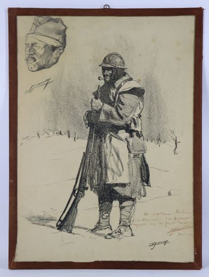 null Lucien Hector JONAS (1880-1947).

Portraits de militaires.

Deux gravures en...
