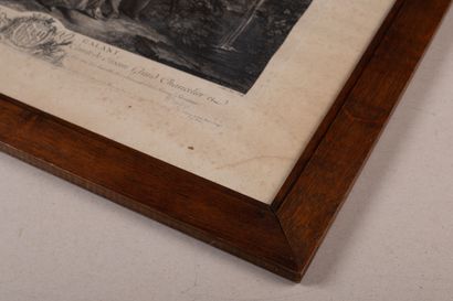 null Réunion de deux gravures du XVIIIème siècle, comprenant :

Nicolas LANCRET (1690-1747),...