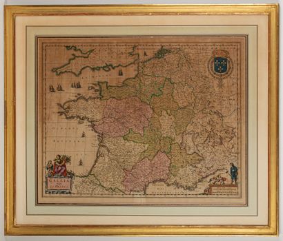null Nicolaes VISSCHER (1649-1702).

Carte de France "Gallia Vulgo la France".

Gravure...