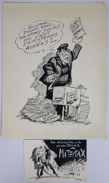 null DRAC (actif au XXème siècle). 

Caricatures politiques relatives à François...