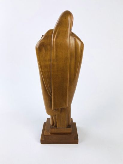 null Lucienne Antoinette HEUVELMANS (1885-1944), d'après.

Vierge en bois sculpté.

Signée"...