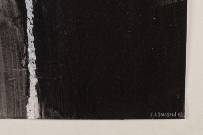 null Thierry-Loïc BOUSSARD (1950-2012).

Composition en noire. 

Gouache sur papier,...