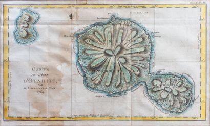 null COOK / BENARD.

Carte de l'isle d'Otahiti par le Lieutenant J. COOK, 1769, tirée...