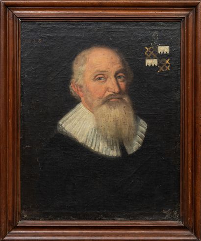 null Ecole française du XVIIème siècle.

Portrait présumé de Maximilien de Béthune,...