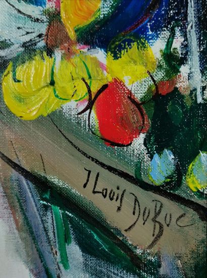 null Jean-Louis DUBUC (1946).

Les parasols du marché.

Acrylique sur toile, signée...