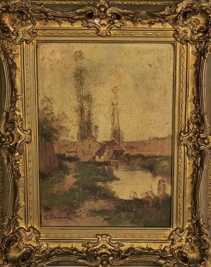 null G. DORMEUIL, pseudonyme attribué à Eugène GALIEN-LALOUE (1854-1941).

Paysage...