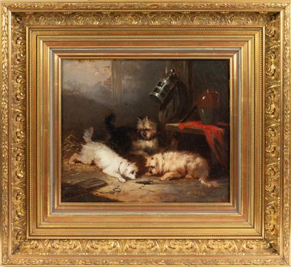 null Auguste DELACROIX (1809-1868)

Trois chiens dans un intérieur. 

Huile sur toile,...