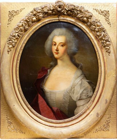 null Ecole française dans le goût du XVIIIème siècle.

Portrait de dame de qualité.

Huile...