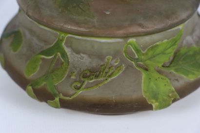 null Establishments GALLE.

Candy jar in acid-etched glass decorated with maple samara.

Signed...