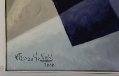 null Wilfrid PERRAUDIN (1912-2006).

Torse mosaïque.

Huile sur toile, signée et...
