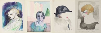 null René-Georges Hermann, known as HERMANN-PAUL (1864-1940).

Portraits of women.

Meeting...