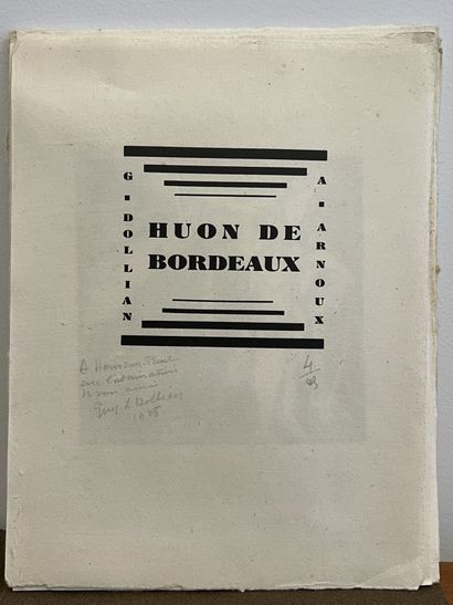 null G. DOLLIAN & A.ARNOUX. 

Huon de Bordeaux. 

Dedicated to Hermann-Paul with...