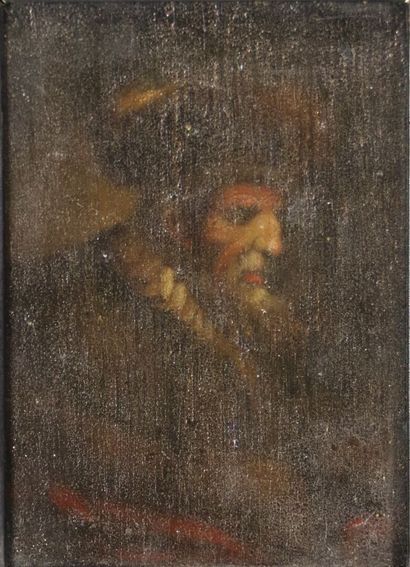 null Ecole allemande du début du XIXème siècle, dans le style de Rembrandt.

Portrait...