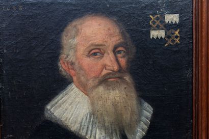 null Ecole française du XVIIème siècle.

Portrait présumé de Maximilien de Béthune,...