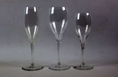 null BACCARAT.

Service de verres en cristal uni, modèle "Saint Rémy", comprenant...