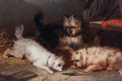 null Auguste DELACROIX (1809-1868)

Trois chiens dans un intérieur. 

Huile sur toile,...