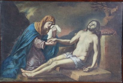 null Giovanni Francesco Barbieri LE GUERCHIN (1591-1666), d'après.

Jésus pleuré...