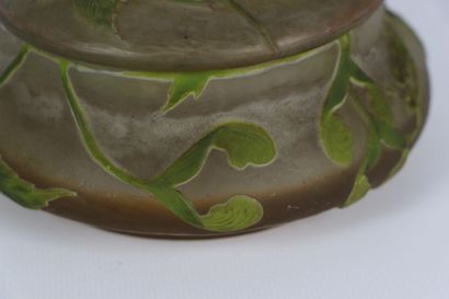 null Establishments GALLE.

Candy jar in acid-etched glass decorated with maple samara.

Signed...