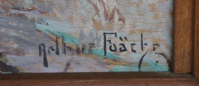 null Arthur FOACHE (1871-1967).

L'envol du faisan.

Huile sur toile, signée en bas...