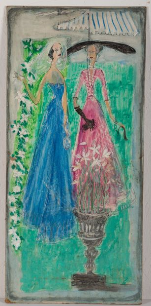 null 
André NAL ZENH peintre Vietnamien (1924-1998).




Femmes au jardin.




Huile...