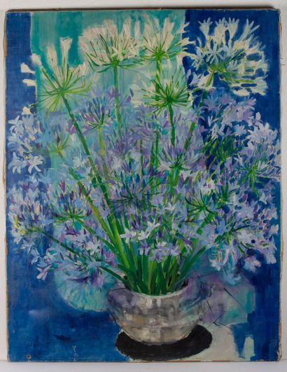 null 
André NAL ZENH Vietnam (1924-1998).




Bouquet de fleurs.




Huile sur toile,...