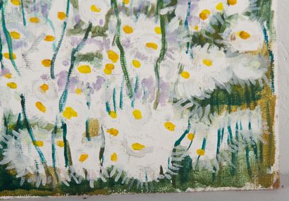 null 
André NAL ZENH peintre Vietnamien (1924-1998).




Jardin fleuri aux cyprès.




Huile...
